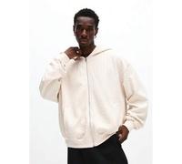 Strukturierter Reißverschluss-Hoodie mit Zickzack-Muster, Regular Fit Lässig Sweatshirt mit Kapuze