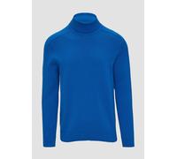 Strukturierter Rollkragenpullover mit Naht-Details XXL blau 2152195.5534.XXL