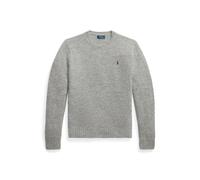 Strukturierter Rundhalspullover M Grey