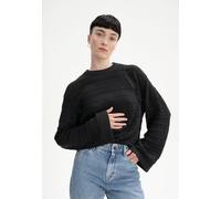 Strukturierter Strickpullover JALIDI | von MELA | Fairtrade & GOTS zertifiziert SCHWARZ L