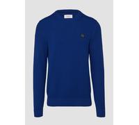 Strukturierter Strickpullover mit Logo-Patch M blau 2157045.5612.M