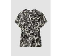 Strukturiertes Blusenshirt im Relaxed Fit 36 schwarz 2168950.99A0.36