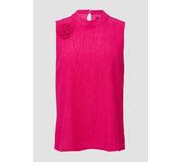 Strukturiertes Blusentop mit abnehmbarer Brosche 46 Rosa 2162767.4501.46