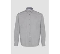 Strukturiertes Hemd aus Seersucker 5XL blau 2162285.59U1.5XL