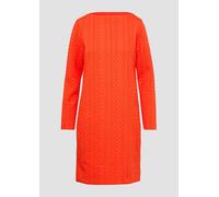 Strukturiertes Jacquard-Kleid mit U-Boot-Ausschnitt 34 Orange 2156446.2586.34