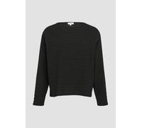 Strukturiertes Jersey-Shirt mit Raglan-Ärmeln 34 schwarz 2156458.9999.34