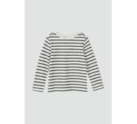 Strukturiertes Langarmshirt mit Streifenmuster 128/134 schwarz|creme|weiß 2171763.90G2.128_134