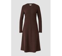 Strukturiertes Midikleid aus weichem Sweat im Slim Fit 36 braun 2170105.8945.36