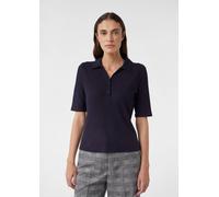 Strukturiertes Poloshirt im Slim Fit blau 32