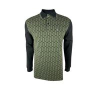 Strukturiertes Poloshirt, L/S TR/9033, Schwarz , XL