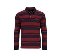 strukturiertes Poloshirt mit Flachstrickkragen