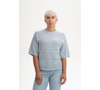 MELA Bio-Damen-Strick-T-Shirt 'AROHI' strukturiert, cloudy blue, Gr. S