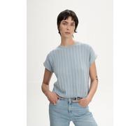 Strukturiertes Strick T-Shirt Style BHARI | von MELA | Fairtrade & GOTS zertifiziert CLOUDY BLUE XL