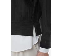 Strukturiertes Sweatshirt mit Bündchen schwarz 34