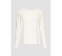 Strukturiertes Sweatshirt mit Rundhalsausschnitt 48 creme 2155852.0210.48