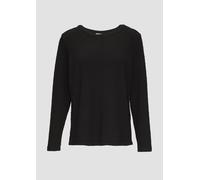 Strukturiertes Sweatshirt mit Rundhalsausschnitt 48 schwarz 2155852.9999.48