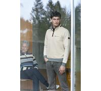 Strukturiertes Sweatshirt mit Stehkragen