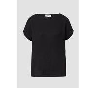 Strukturiertes T-Shirt im Relaxed Fit 46 schwarz 2167894.9999.46