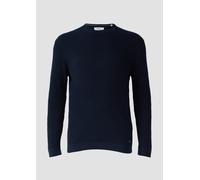 Strukturmix-Pullover aus reiner Baumwolle 5XL blau 2174195.5978.5XL