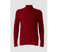 Strukturmix-Pullover aus reiner Baumwolle mit Rollkragen LT rot 2174200.3626.LT