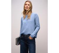 Street One Frauen Strukturpullover in Blau, Gr: 34