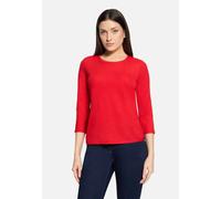 Strukturshirt mit Rundhalsausschnitt High Risk Red 48