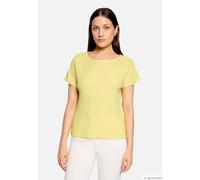 Betty Barclay T-Shirt mit Strukturmuster und Rundhalsausschnitt in Neon Gelb, Größe 42