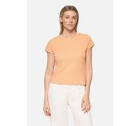 Kurzarmshirt BETTY BARCLAY "Damen mit U-Boot-Ausschnitt", Damen, Gr. 48, peach, Obermaterial: 97% Polyester, 3% Elasthan, loose fit normal, Rundhals, Shirts (84090442-48) peach