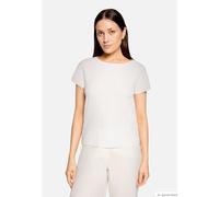 Kurzarmshirt BETTY BARCLAY "Damen mit U-Boot-Ausschnitt", Damen, Gr. 42, rohweiß, Obermaterial: 95% Polyester, 5% Elasthan, loose fit normal, U-Boot-Ausschnitt, Shirts (54473761-42) rohweiß