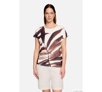 betty barclay - so cosy - - Strukturshirt weiß/braun - Gr. - 36