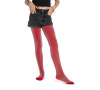 Strumpfhose mit Glanzeffekt und bunten Pailletten, 70 Denier für Mädchen. Art.Nr. 2205, rot, 6-8 Jahre