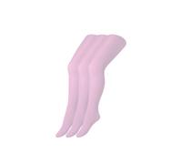 Strumpfhose S.OLIVER "3er Pack", Mädchen, Gr. 122/140, lila (mauve), 90% Polyamid, 10% Elasthan, Strumpfhosen Strumpfhose (30084955-122) mauve