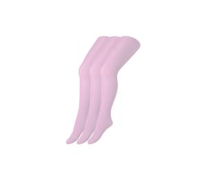 Strumpfhose S.OLIVER "3er Pack", Mädchen, Gr. 122/140, lila (mauve), 90% Polyamid, 10% Elasthan, Strumpfhosen Strumpfhose (30084955-122) mauve