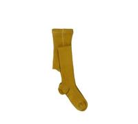 Strumpfhose Senfgelb Uni Bio-Baumwolle GOTS - Walkiddy 122/128