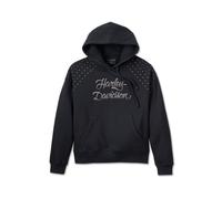 Studded Out Pull Over Hoodie Harley Black Damen Sweatshirt, S S schwarz
