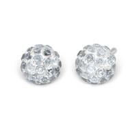 Studex Hypoallergenic Earrings Ohrringe Kristall oder Aquamarine Feuerball (8mm, Kristall)