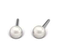 Studex Hypoallergenic Earrings Ohrringe TB674WSTX Perle Weiß (4mm)
