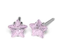 STUDEX Sensitive by, Kronenfassung Cubic Zirkonia Stern Ohrstecker 5mm, Chirurgenstahl, 3 Varianten