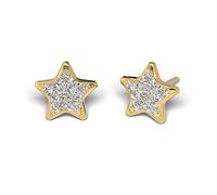 Studex, Sensitive, Ohring, Ohrringe, Nachfolgeschmuck, Glitter S3544STX, Stern Glitter, Crystal, vergoldet, Chirurgenstahl