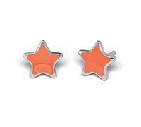 Studex, Sensitive, Ohring, Ohrringe, Nachfolgeschmuck, Stern S3552WSTX Stern, Orange, Weiss, Chirurgenstahl