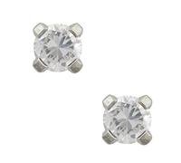 Studex Tiny Tips Kinder-Ohrstecker aus Edelstahl mit kubischem Zirkonia, 3 mm, hypoallergen