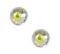 Studex Tiny Tips Ohrstecker für Kinder, Hypoallergen, Edelstahl, 4 mm AB-Kristall