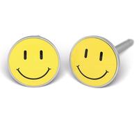 STUDEX TUBE Hypoallergenic Earrings Ohrringe Motiv (Smilie)