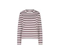 Studio Anneloes - Annika stripe ls tshirt off white/bordeaux - Gr. - L