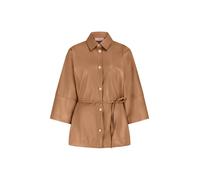 Studio Anneloes - Lenny faux leather blouse cognac - Gr. - L