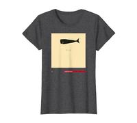 Studio: David Lynch Whale T-Shirt T-Shirt, Damen, Anthrazit Meliert, XS