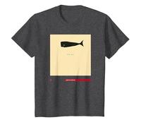 Studio: David Lynch Whale T-Shirt T-Shirt, Kinder, Anthrazit Meliert, 140