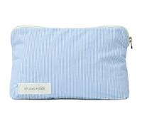Studio Feder - Celia Mini Kulturbeutel, Milk Stripe - Milk Stripe
