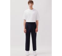 Chinohose STUDIO SEIDENSTICKER, Herren, Gr. 52, Normalgrößen, blau (dunkelblau), 98% Polyester 2% Elastan, unifarben, Hosen (58073838-52) dunkelblau