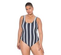 Studio Untold Damen große Größen Übergrößen Plus Size Badeanzug, Softcups, Streifen, Shaping schwarz 44 841182100-44